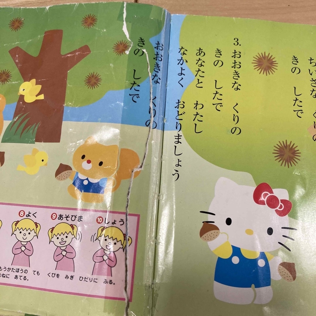 サンリオ(サンリオ)の※本体なし　ハローキティ　音の鳴る絵本　冊子のみ　本のみ　童謡絵本　キティちゃん エンタメ/ホビーの本(絵本/児童書)の商品写真