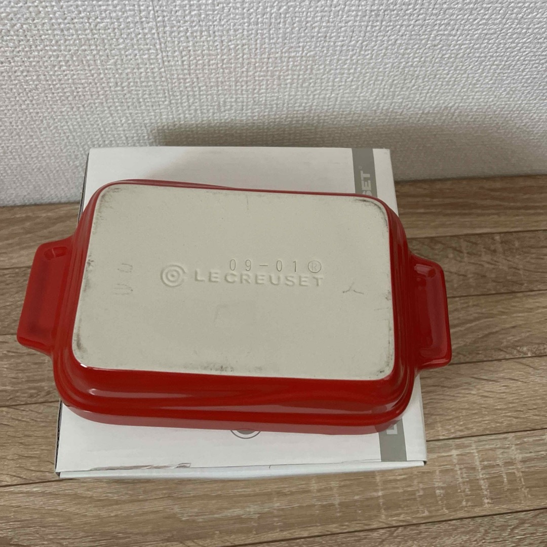 LE CREUSET(ルクルーゼ)のル・クルーゼ　レクタンギュラー・ディッシュ  グラタン皿　2枚セット インテリア/住まい/日用品のキッチン/食器(食器)の商品写真