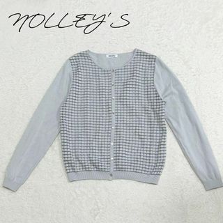 NOLLEY'S - NOLLEYS ノーリーズ　カーディガン　薄手　サイズ38 グレー