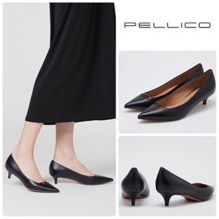 PELLICO - VERY掲載☆ペリーコ　キィトゥーンヒール　パンプス　ブラック　新品　25.5