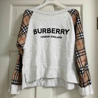 バーバリー(BURBERRY)の バーバリー BURBERRY キッズ 現行ロゴ ノバチェック スウェット(Tシャツ/カットソー)