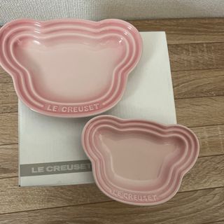 ルクルーゼ(LE CREUSET)のルクルーゼ　ベアプレート ピンク　ベビー食器(食器)