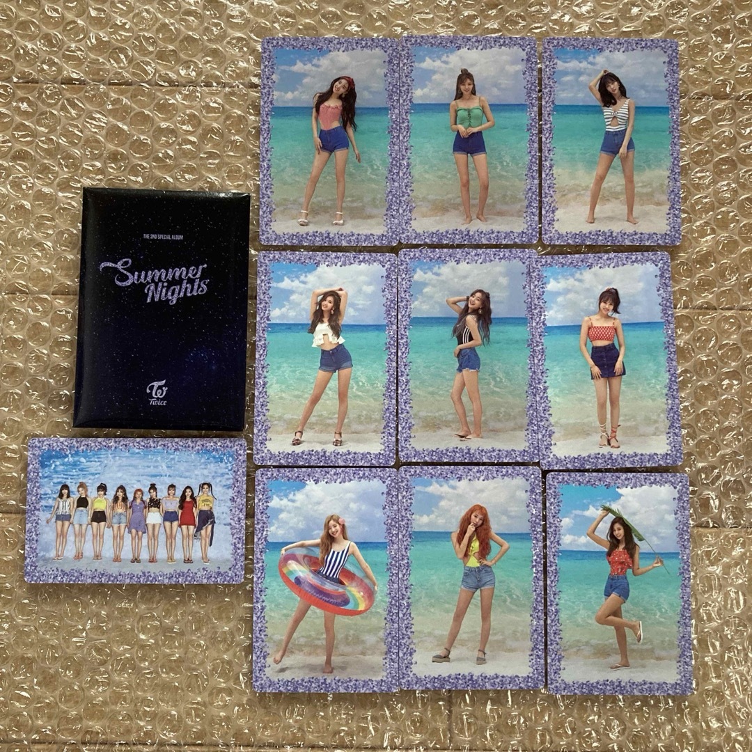 Waste(twice)(ウェストトゥワイス)の最終　TWICE 特典トレカ　10枚　 summer nights  ② エンタメ/ホビーのCD(K-POP/アジア)の商品写真