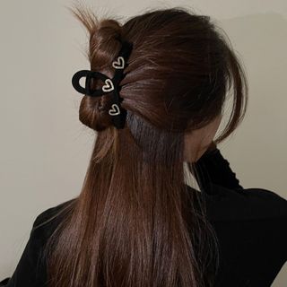 【大人気】新作　ヘアクリップ　ラインストーン　クリップ　髪留め　ヘアアクセ　(バレッタ/ヘアクリップ)