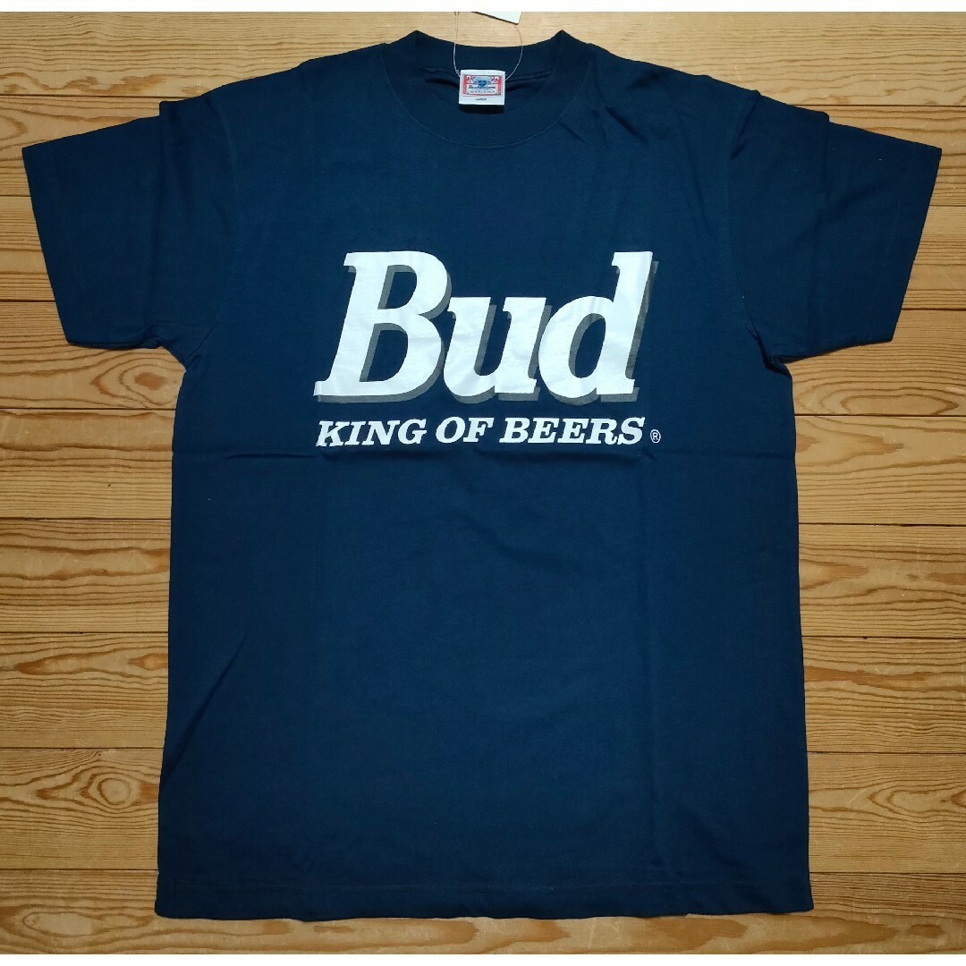 【新品】Budweiser バドワイザー 半袖  L 90年 ヴィンテージ メンズのトップス(Tシャツ/カットソー(半袖/袖なし))の商品写真