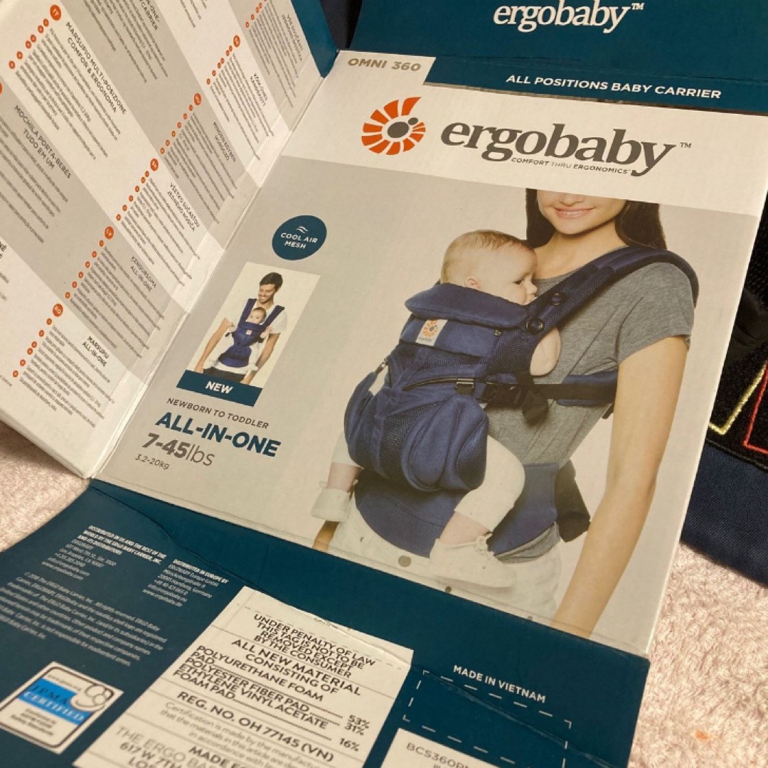 Ergobaby(エルゴベビー)のエルゴベビー オムニ360 クールエアー キッズ/ベビー/マタニティの外出/移動用品(抱っこひも/おんぶひも)の商品写真