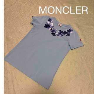 美品♡【MONCLER】水色Tシャツ
