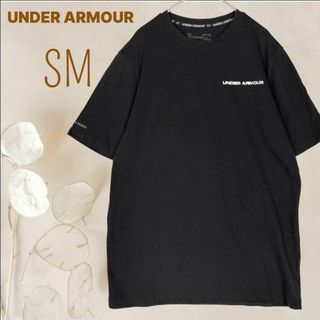 UNDER ARMOUR - b4267【アンダーアーマー】ヒートギアTシャツ 黒カットソー S サラッと綿