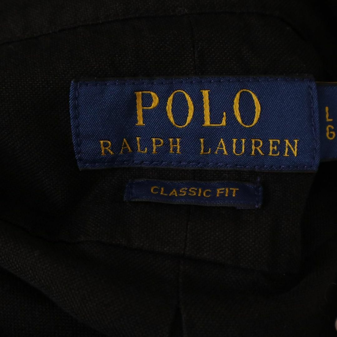 POLO RALPH LAUREN(ポロラルフローレン)のポロ ラルフローレン ロゴ刺繍 長袖シャツ 無地 メンズのトップス(シャツ)の商品写真