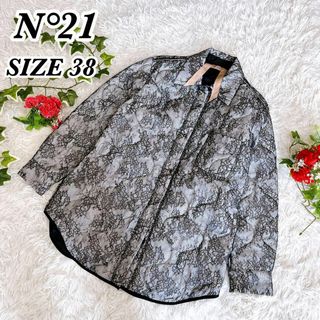 N°21 - 21AW N°21 ヌメロヴェンテゥーノ　レース　花柄　中綿ジャケット　38