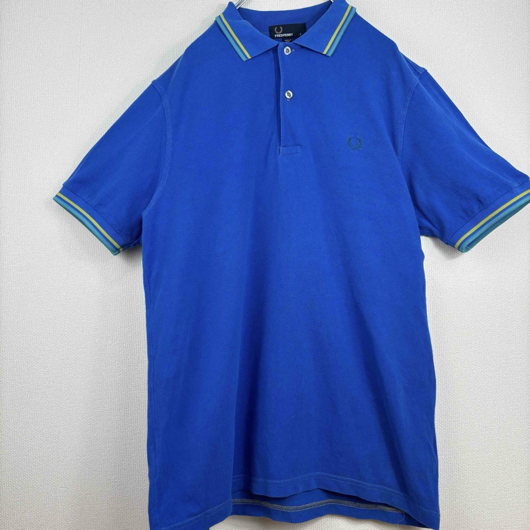 FRED PERRY(フレッドペリー)のフレッドペリー　ポロシャツ　半袖　S ブルー メンズのトップス(ポロシャツ)の商品写真