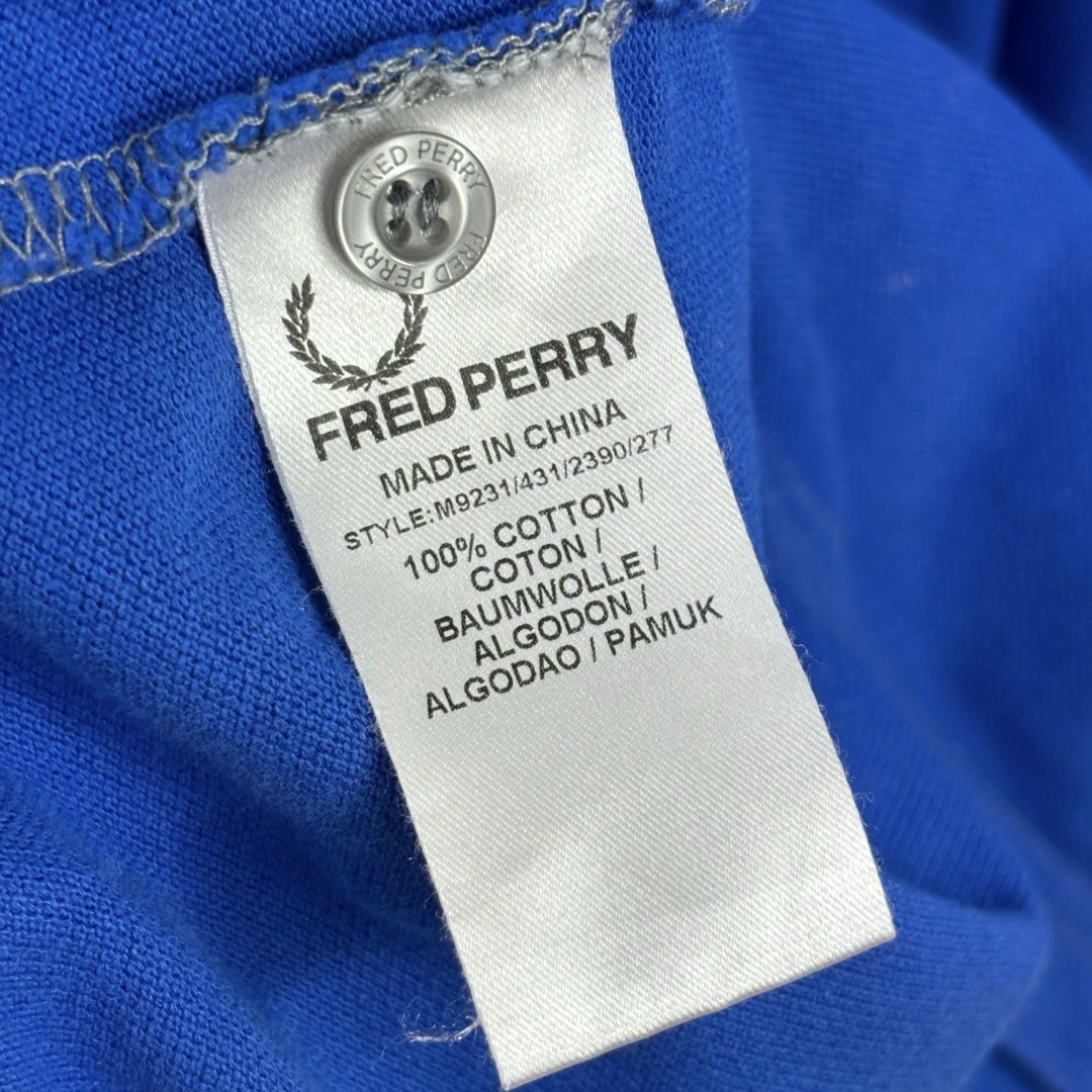 FRED PERRY(フレッドペリー)のフレッドペリー　ポロシャツ　半袖　S ブルー メンズのトップス(ポロシャツ)の商品写真