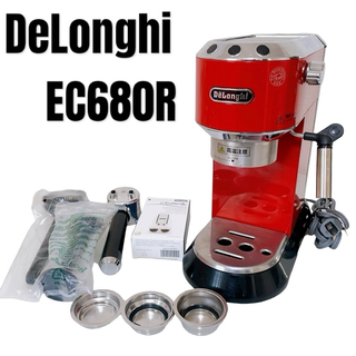 デロンギ(DeLonghi)のデロンギ　エスプレッソ・カプチーノメーカー レッド EC680R コーヒー(コーヒーメーカー)