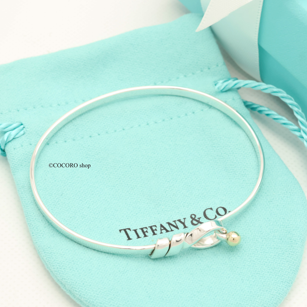 Tiffany & Co.(ティファニー)の【美品】TIFFANY&Co. フック ＆ アイ バングル ブレスレット レディースのアクセサリー(ブレスレット/バングル)の商品写真