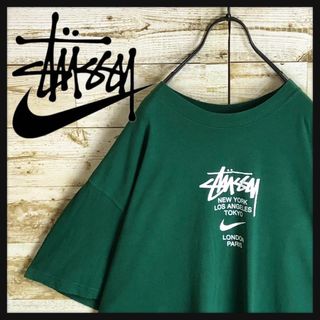 ステューシー(STUSSY)の【超希少コラボ】NIKE × STUSSY ビッグロゴ入りTシャツ 人気カラー(Tシャツ/カットソー(半袖/袖なし))