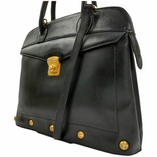 サルヴァトーレフェラガモ(Salvatore Ferragamo)のサルヴァトーレ フェラガモ 2way トートバッグ スタッズ ゴールド金具(ショルダーバッグ)