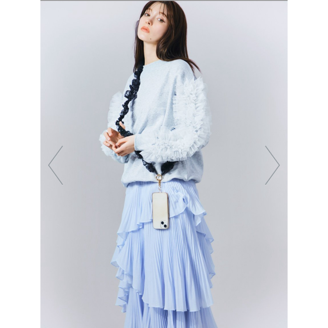 SNIDEL(スナイデル)のsnidel プリーツティアードスカート　新品 レディースのスカート(ロングスカート)の商品写真