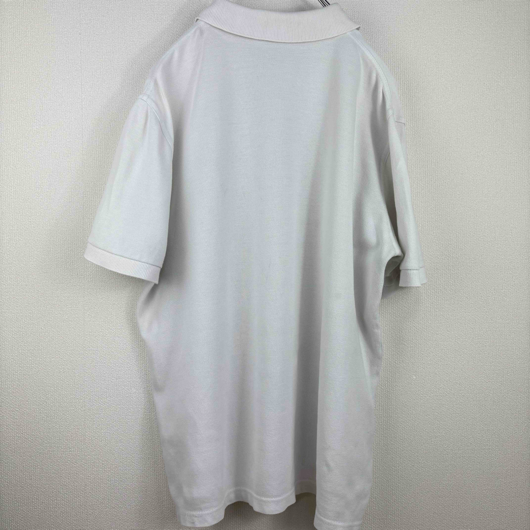 FRED PERRY(フレッドペリー)のフレッドペリー　ポロシャツ　半袖　イングランド製　M3 白紺　40 L 古着 メンズのトップス(ポロシャツ)の商品写真