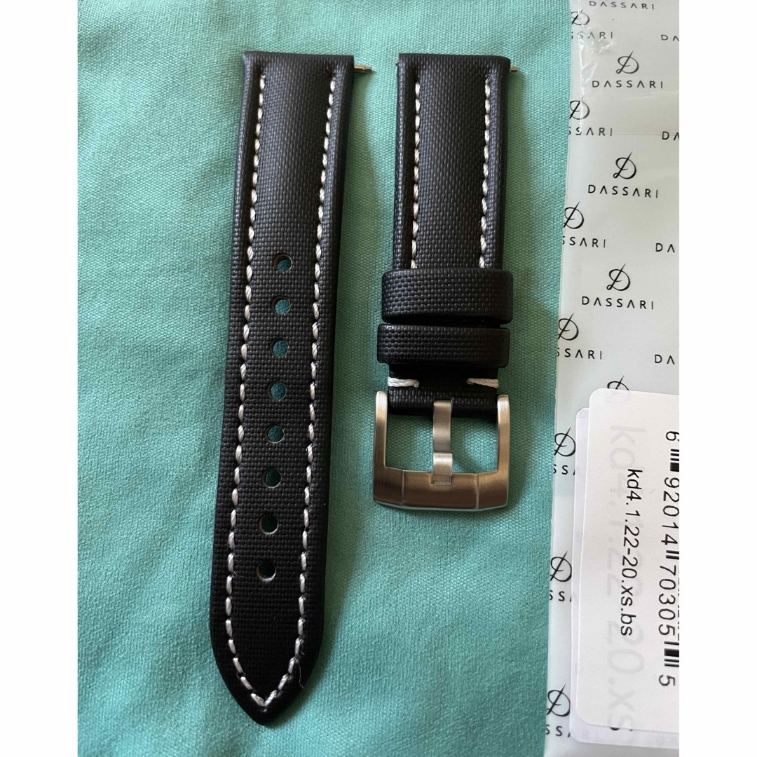 SEIKO(セイコー)のDassari セイルクロス　腕時計バンド　20mm メンズの時計(レザーベルト)の商品写真