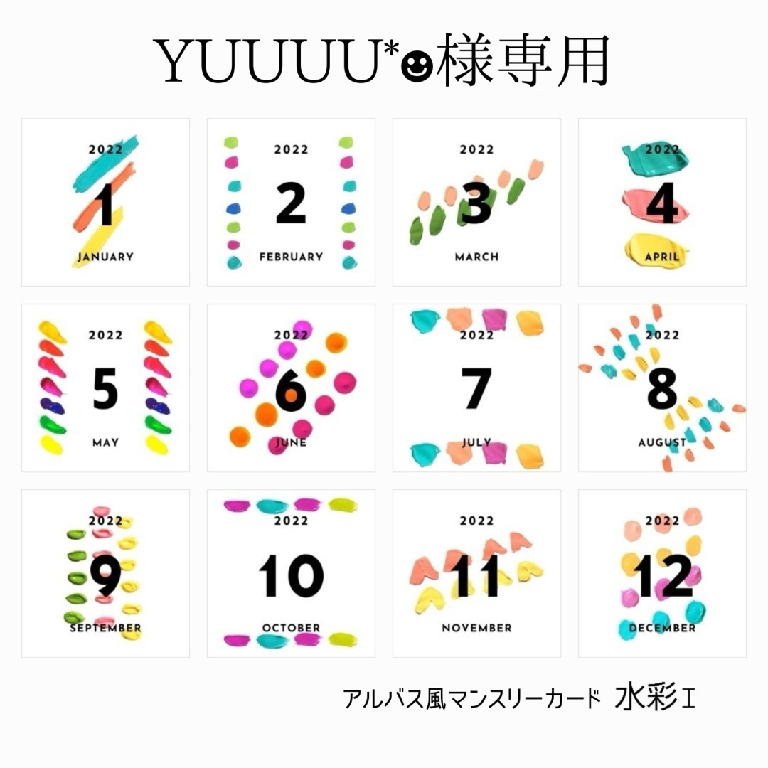 YUUUU*☻様専用　アルバス風マンスリーカード キッズ/ベビー/マタニティのメモリアル/セレモニー用品(アルバム)の商品写真