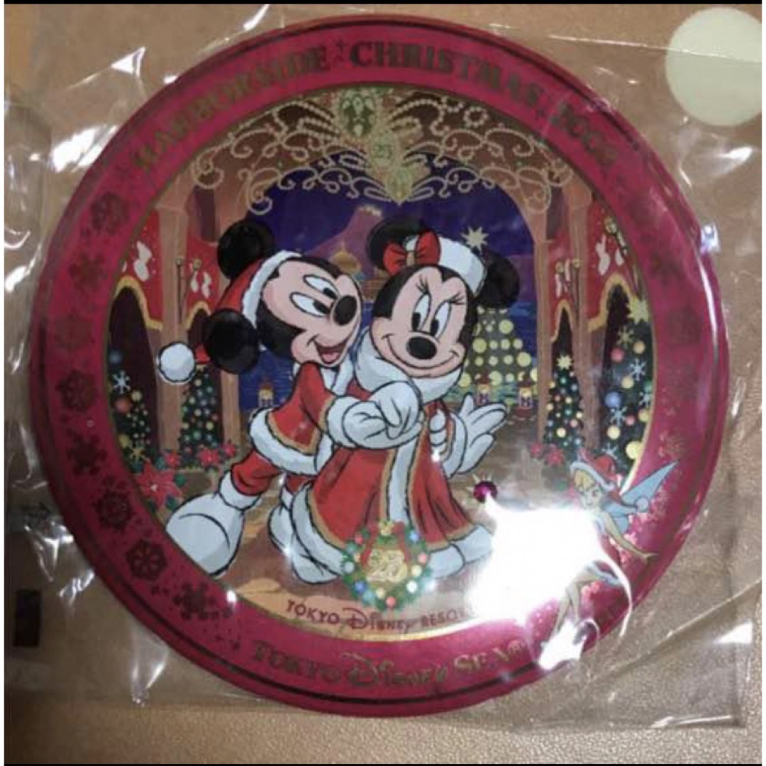Disney(ディズニー)の東京ディズニーランド&シー2008クリスマス缶バッジ25周年TDSTDLTDR エンタメ/ホビーのアニメグッズ(バッジ/ピンバッジ)の商品写真
