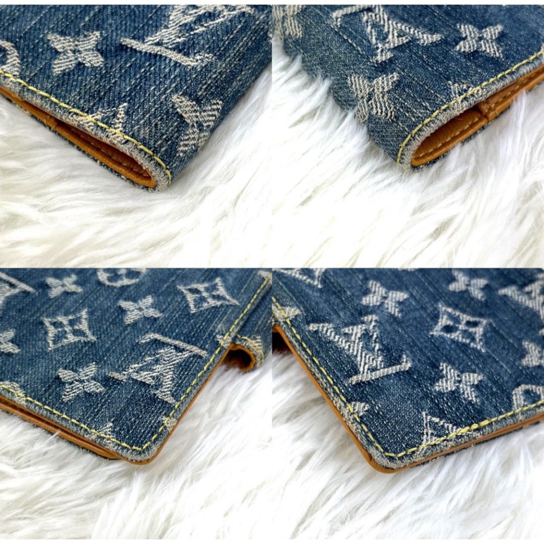 LOUIS VUITTON(ルイヴィトン)の希少✨完売品　美品　ルイヴィトン モノグラム デニム 手帳カバー R20010 メンズのファッション小物(手帳)の商品写真