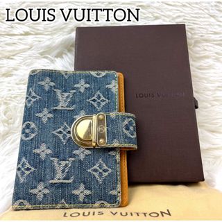 LOUIS VUITTON - 希少✨完売品　美品　ルイヴィトン モノグラム デニム 手帳カバー R20010