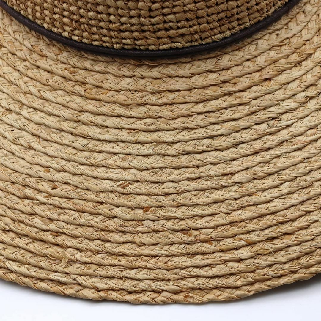 [サングローブ] 麦わら帽子 レディース 帽子 春 夏 つば広 ラフィア ハット レディースのファッション小物(その他)の商品写真