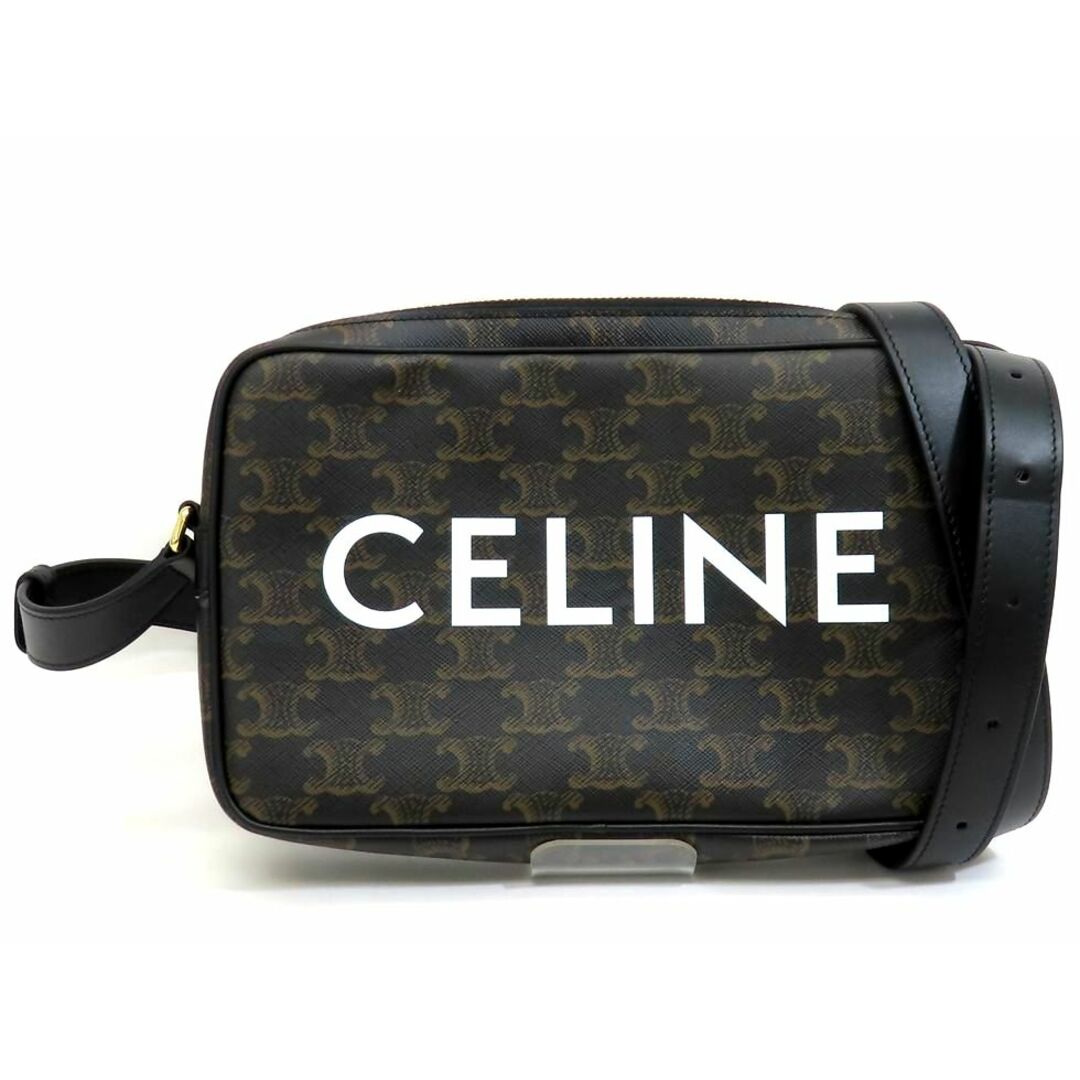 celine(セリーヌ)の【新着】セリーヌ 194502CIM.38NO トリオンキャンバス ブラック ミディアム メッセンジャーバッグ ショルダーバッグ【池袋店】【中古】 レディースのバッグ(メッセンジャーバッグ)の商品写真