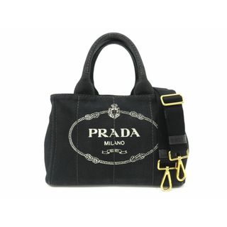 プラダ(PRADA)のプラダ 1BG439 キャンバス ネロ カナパトート 2WAYバッグ【池袋店】【中古】(その他)