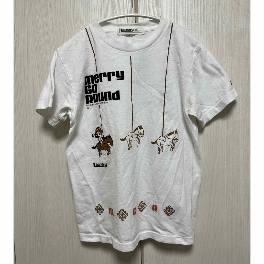 LAUNDRY(ランドリー)のLAUNDRY Tシャツ 半袖 メリーゴーランド ボーイ ガール ホワイト S レディースのトップス(Tシャツ(半袖/袖なし))の商品写真