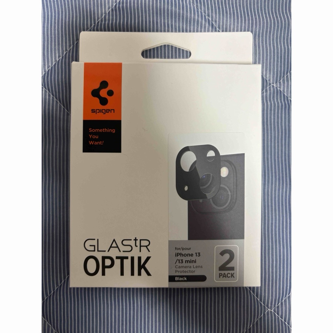 Spigen(シュピゲン)のSpigen GlastR Optik iPhone13•13mini ブラック スマホ/家電/カメラのスマホアクセサリー(保護フィルム)の商品写真