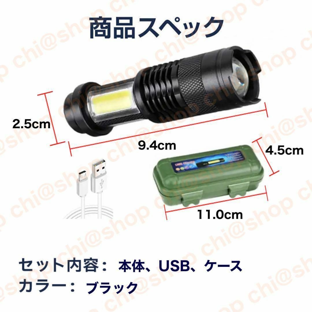 小型ライト　軽量ケース付きでライフジャケットや防災バックに収納できるキャンプ照明 スポーツ/アウトドアのアウトドア(ライト/ランタン)の商品写真