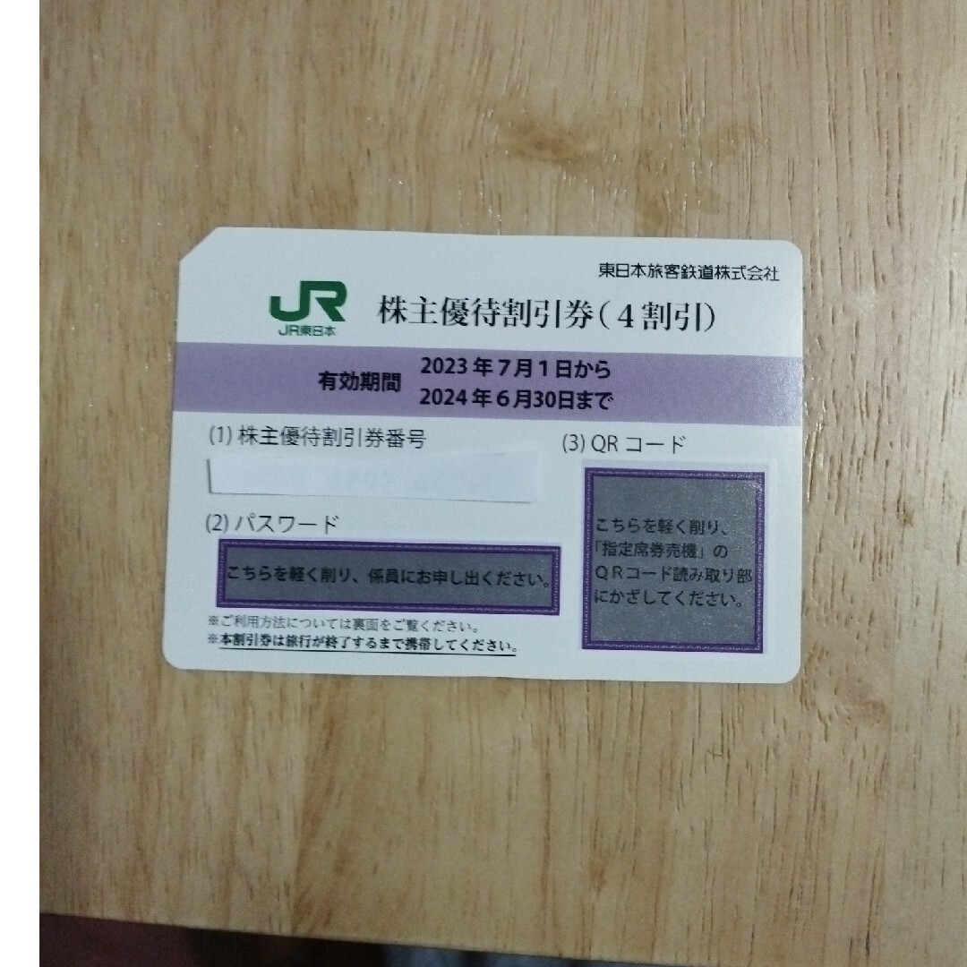 JR東日本株主優待券 チケットの優待券/割引券(その他)の商品写真