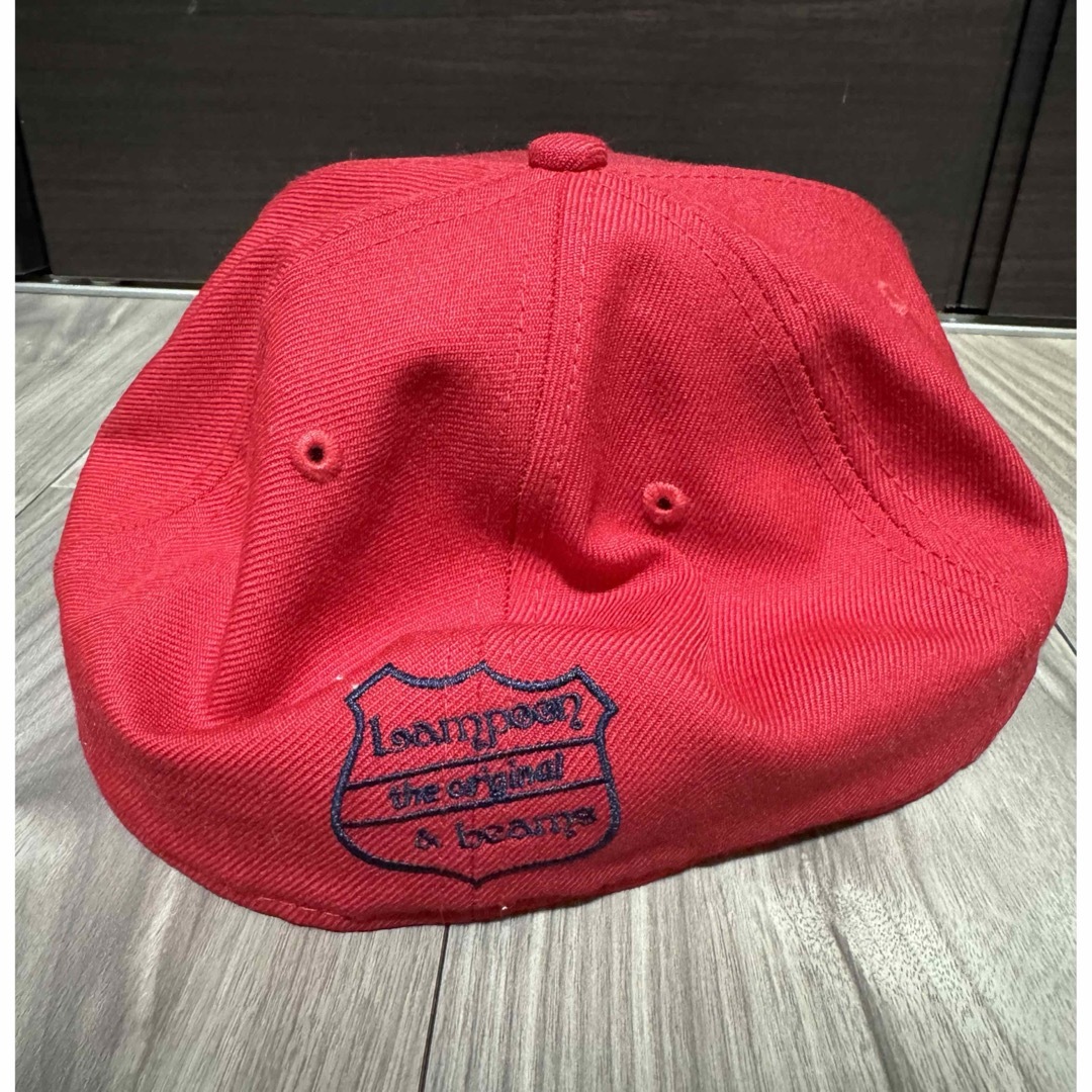 NEW ERA(ニューエラー)のベースボールキャップ　赤　レッド　BEAMS NEWERA Lampoon メンズの帽子(キャップ)の商品写真