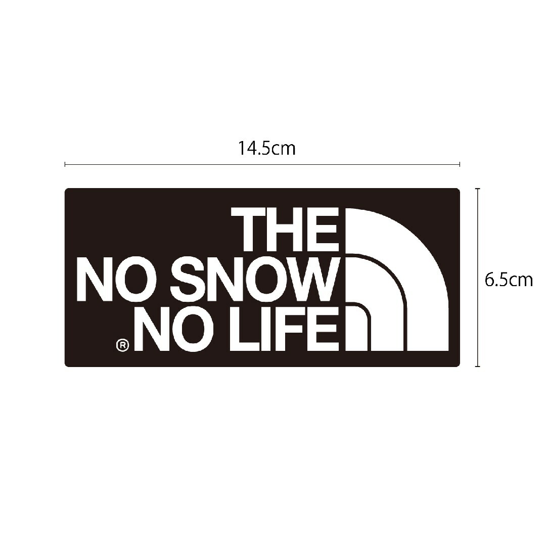 防水ステッカー　シールTHE NO SNOW NO LIFE スポーツ/アウトドアのスノーボード(その他)の商品写真