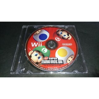 ウィー(Wii)のWii NewスーパーマリオブラザーズWii / ディスクのみ(家庭用ゲームソフト)