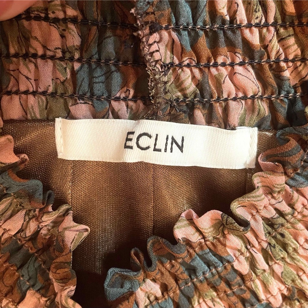 ECLIN(エクラン)の☆新品☆ ECLIN エクラン　フラワーリブコルセットワンピース レディースのワンピース(ロングワンピース/マキシワンピース)の商品写真