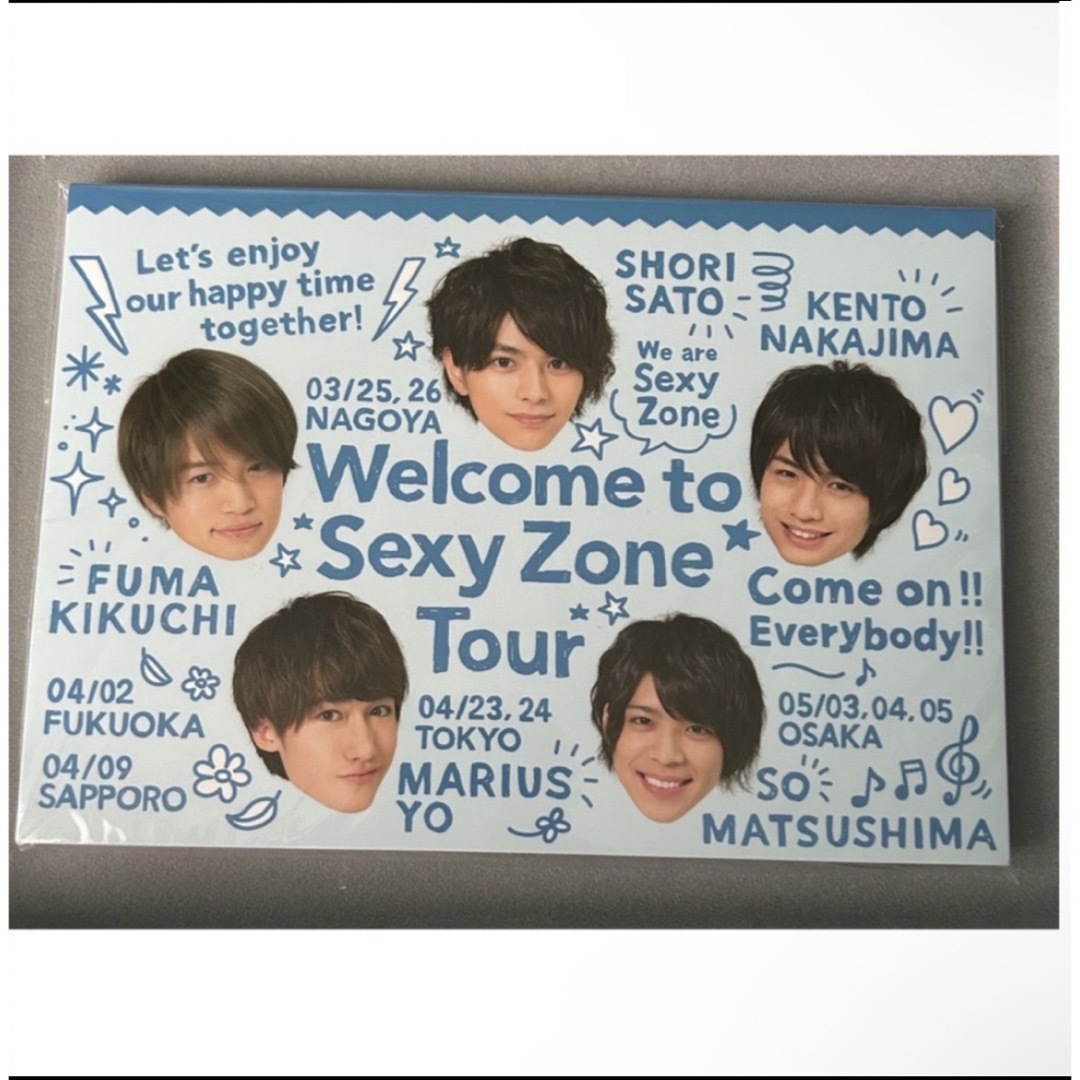 Sexy Zone(セクシー ゾーン)のSexyZone グッズ welcome to sexyzone  メモ帳 エンタメ/ホビーのタレントグッズ(アイドルグッズ)の商品写真