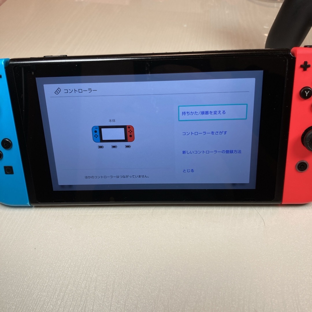 Nintendo Switch(ニンテンドースイッチ)のNintendo Switchバッテリー強化モデル Joy-Con L-R エンタメ/ホビーのゲームソフト/ゲーム機本体(家庭用ゲーム機本体)の商品写真