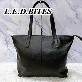 エルイーディーバイツ(L.E.D.BITES)の良品　L.E.D BITES  レザー　トートバッグ　ブラック　黒　本革(トートバッグ)