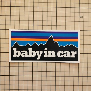 Baby in car ベビーインカー防水ステッカー　シール(その他)