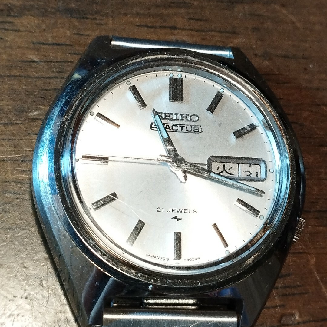 SEIKO(セイコー)のAE46　セイコー・５アクタス　オートマチック　自動巻　動作良好　曜日・日付つき メンズの時計(腕時計(アナログ))の商品写真