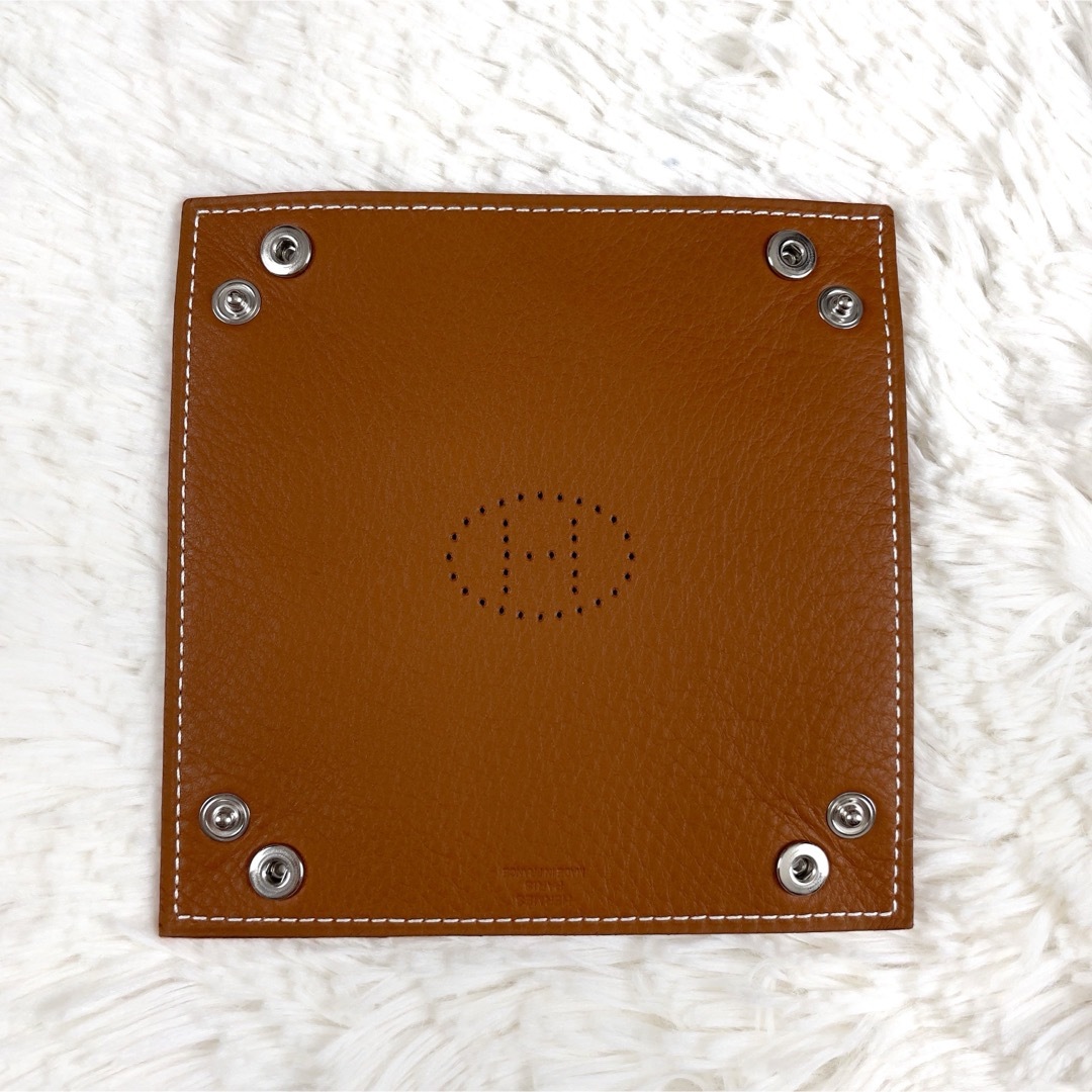 Hermes(エルメス)の【新品！箱付】エルメス ヴィドポッシュミニ 小物入れ トレイ ブラウン オレンジ インテリア/住まい/日用品のインテリア小物(小物入れ)の商品写真