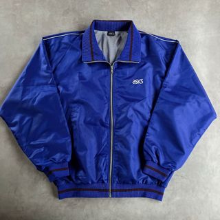 アシックス(asics)のused レトロ アシックス ジップ ブルゾン古着 ヴィンテージ vintage(ナイロンジャケット)