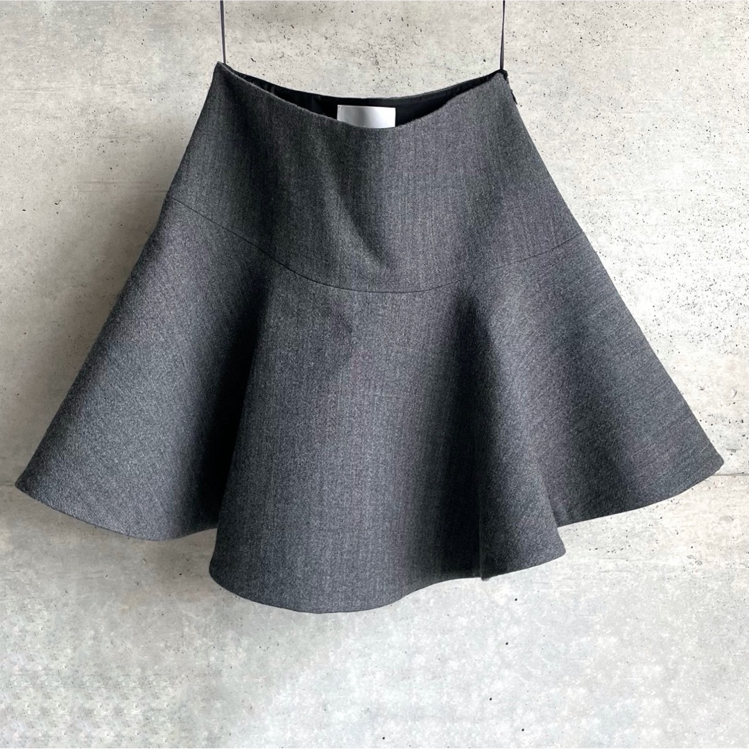 Jil Sander(ジルサンダー)の美品 JIL SANDER 22FW ウールスカート 38 レディースのスカート(ひざ丈スカート)の商品写真