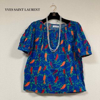 イヴサンローラン(Yves Saint Laurent)の極上品 YVESSAINT LAURENT イヴサンローラン トップス 半袖(カットソー(半袖/袖なし))