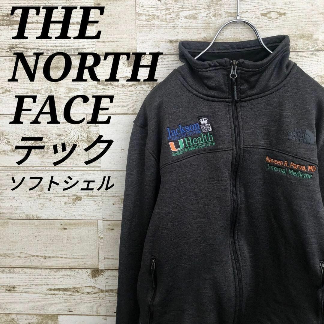 THE NORTH FACE(ザノースフェイス)の【k6640】USA規格ノースフェイス企業刺繍ロゴソフトシェルジャケットブルゾン その他のその他(その他)の商品写真