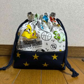 ポケモン(ポケモン)のポケモン　お弁当袋　巾着袋　ハンドメイド(弁当用品)