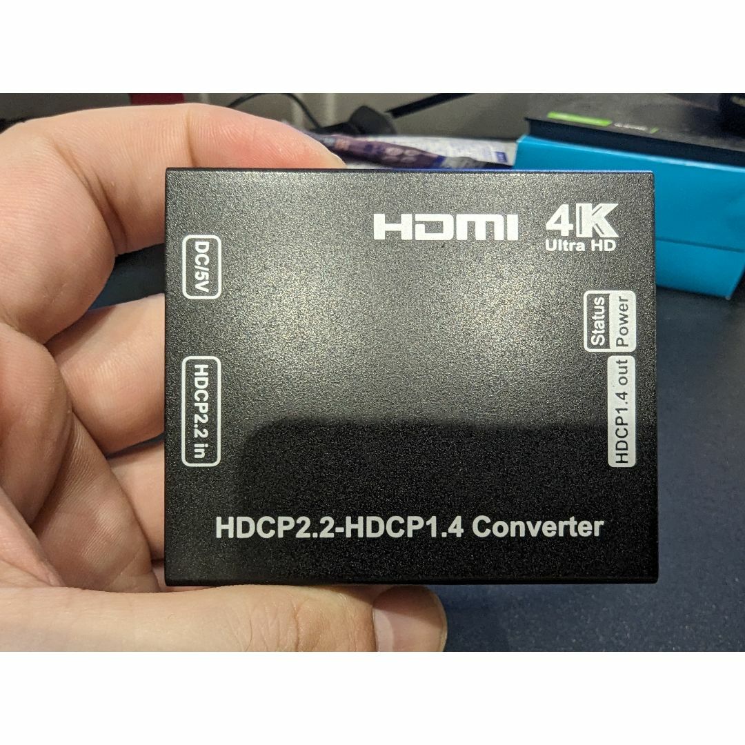 HDCP 2.2→1.4 converter 変換器 SMKSX-HDCP1 スマホ/家電/カメラのテレビ/映像機器(その他)の商品写真